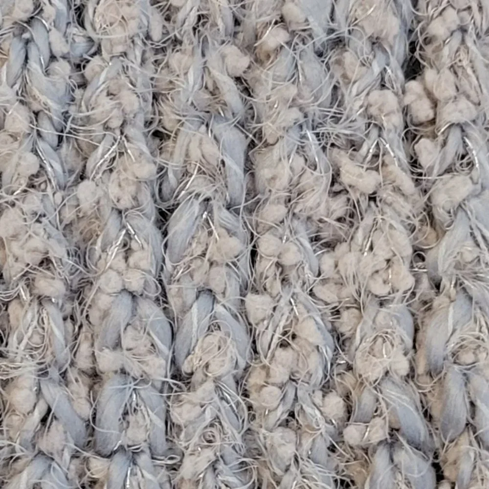 Chunky Neutral Luxe Metallic Infinity Scarf Neck Warmer NEW